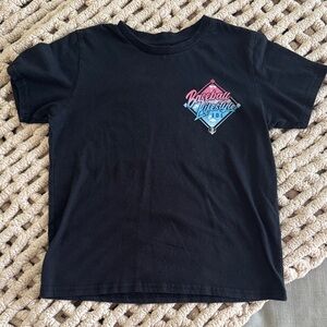 Kids Black Baseball Graphic Tee